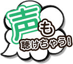 声も聴けちゃう！